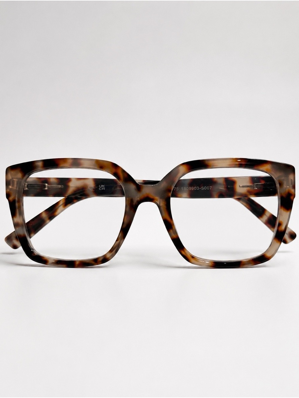 Tortoiseshell Square Frame Women's Eyeglasses